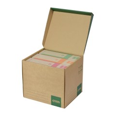 Krabice jsou vhodné pro uložení konkrétního počtu archivních boxů či pořadačů.